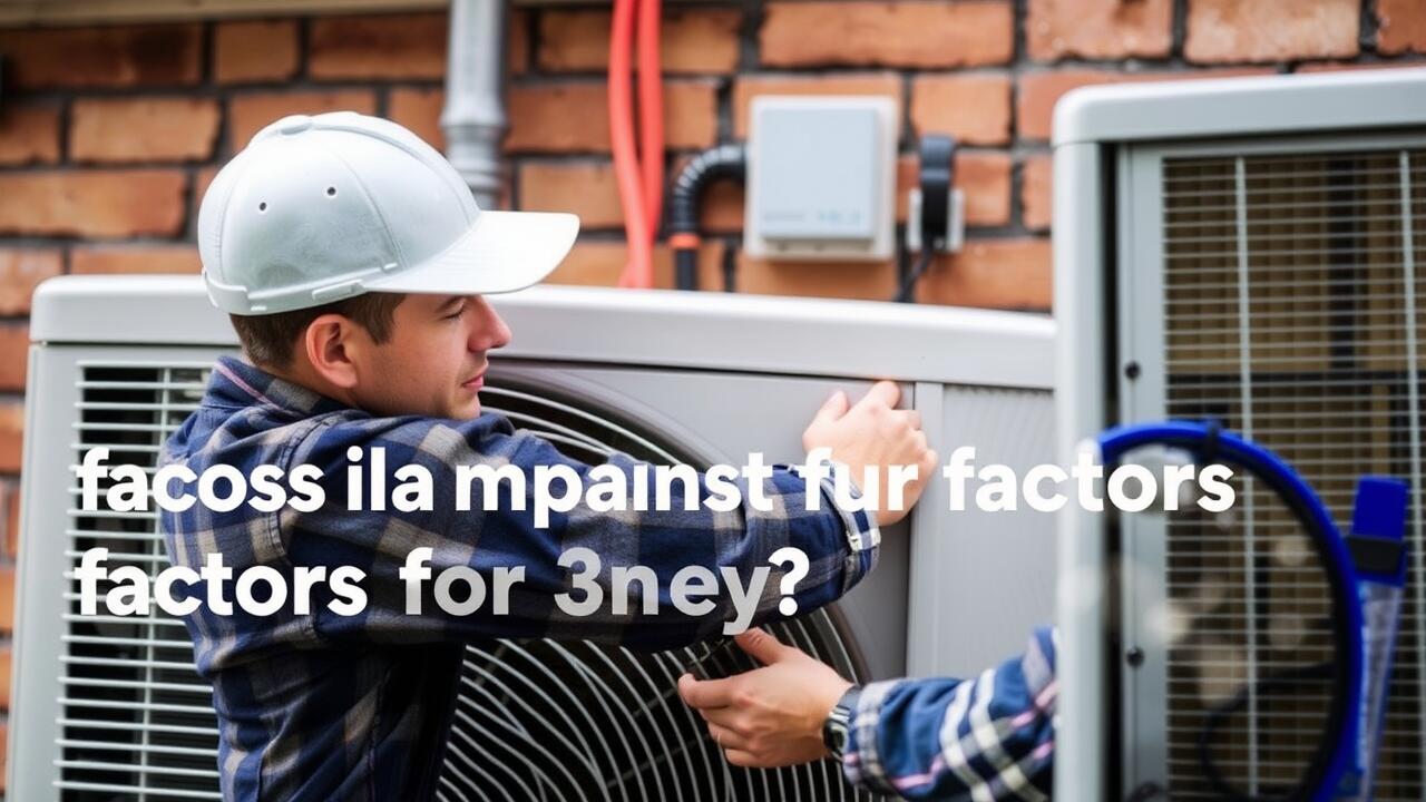 What is the 3 most important factors for an AC unit?